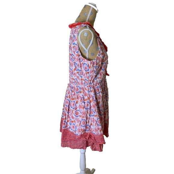 Vineyard Vines Floral Striped Pintuck Lot 2 Sleeveless Sz Small 4 Cotton Coastal - Picture 7 of 16